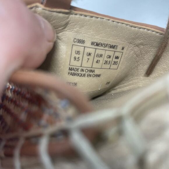 NEW! Women's Rockport Trutech Wedge Jute Leather Sandals sz. 9.5 - Picture 3 of 10